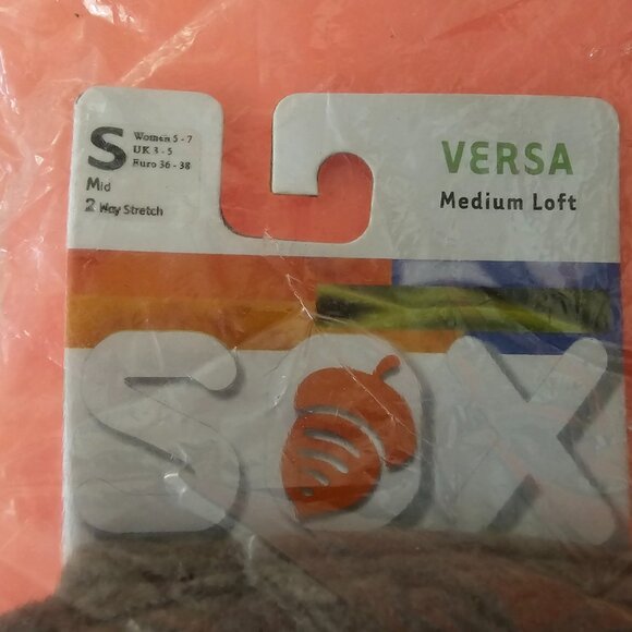 2 PAIR NWT Acorn SOX Mens / Womens Versa Fleece Mid Calf Socks Size S - Picture 7 of 8